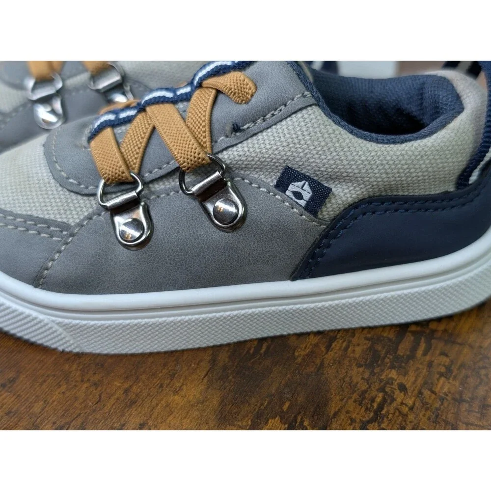 Oomphies Colton Boys Slip-On Shoes Grey Size 7C